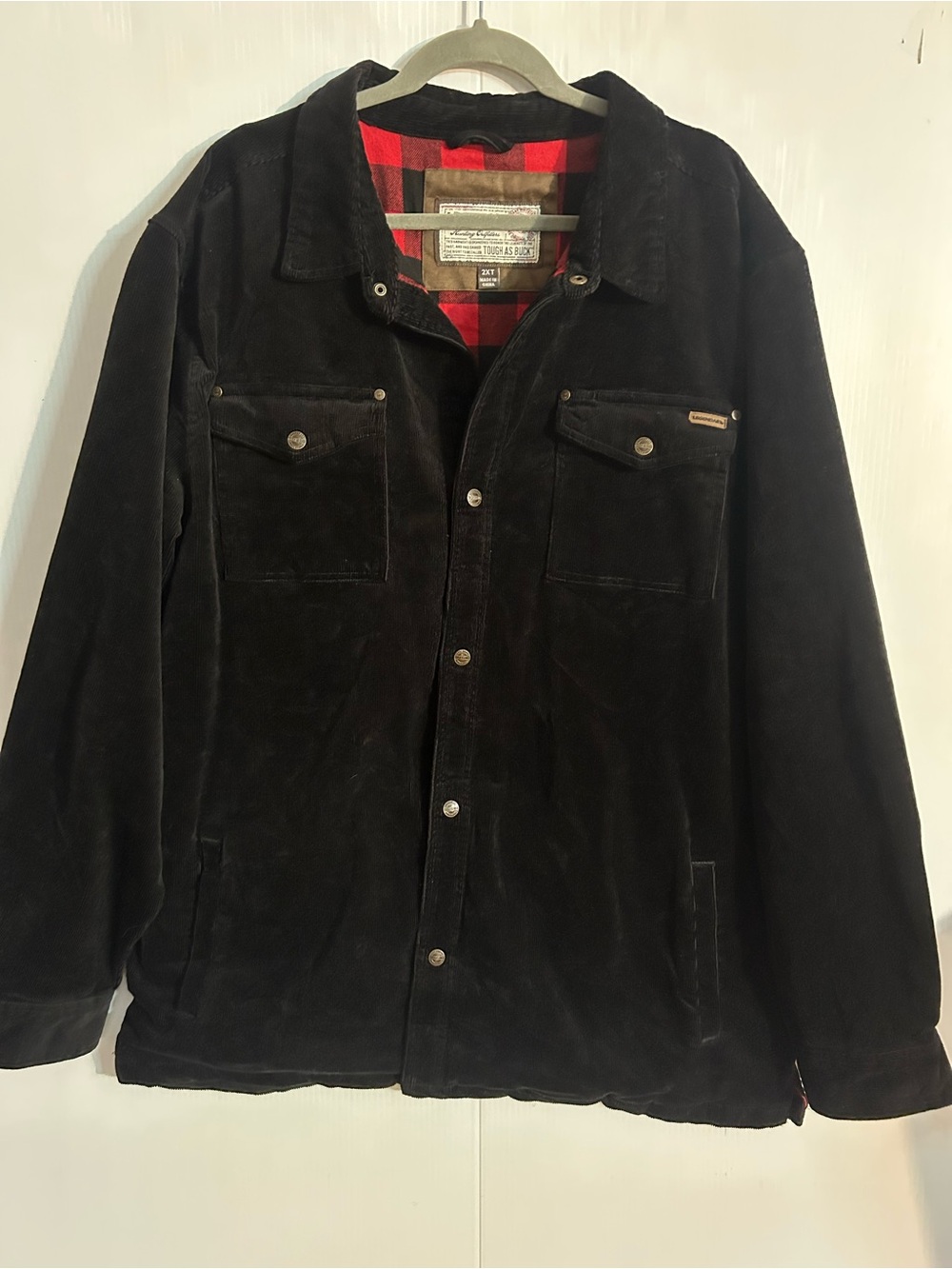 Men’s 2XT Corduroy flannel lined jacket